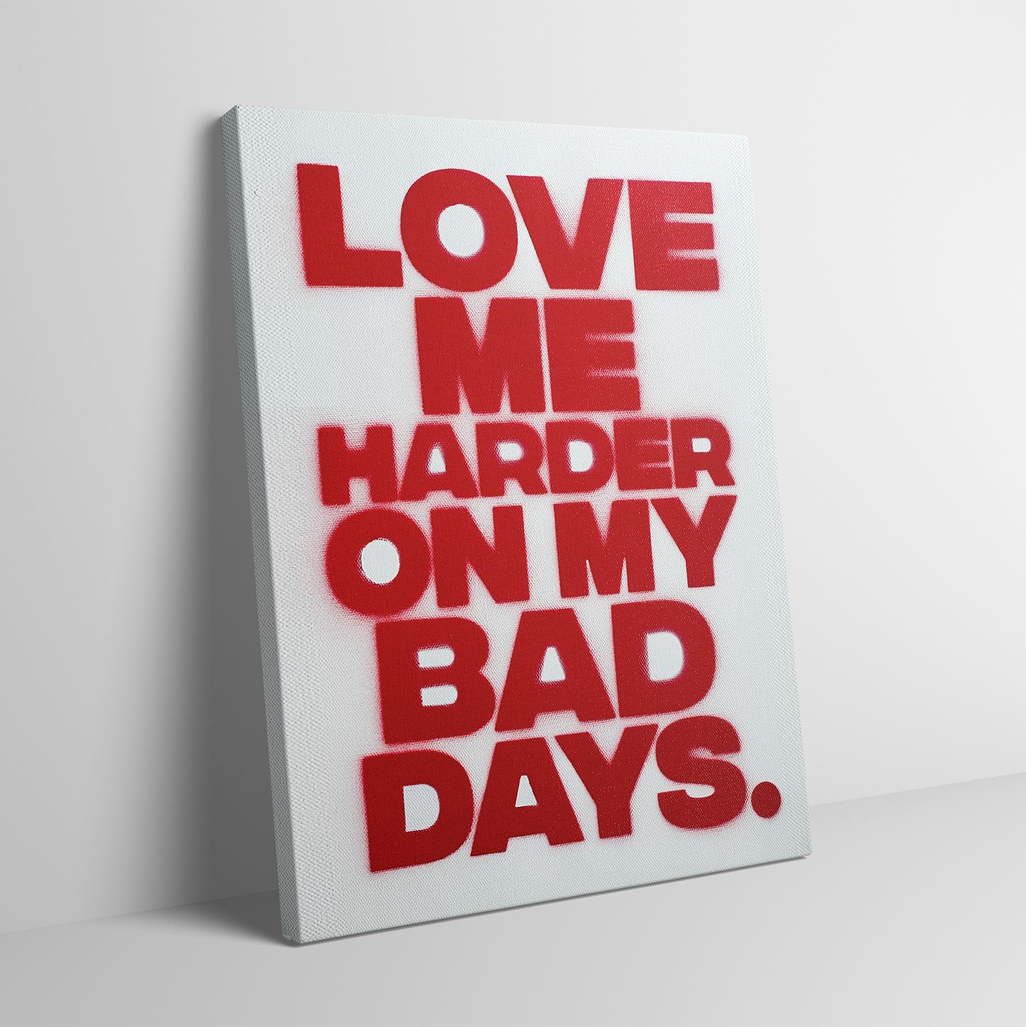 Love Me Harder Canvas RED